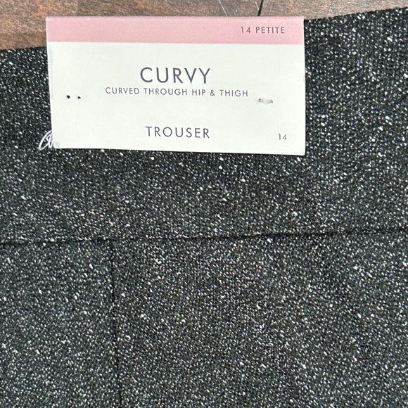 NWT Ann Taylor charcoal flecked trousers 14P - Picture 3 of 6